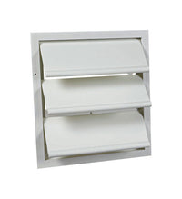 Air Vent White Plastic Square Automatic Gable Shutter 17.8 L x 16 H x 17.5 W in.