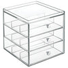 iDesign 3 drawer Clear Drawer 7 in. H X 7 in. W X 6.5 in. D Stackable