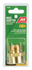 Threaded Pipe To Hose Connector, Brass, 3/4-In. NH Male x 3/4-In. NPT Female