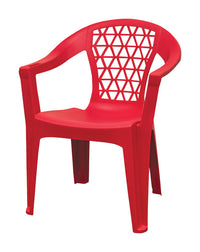 Adams  Penza  Red  Polypropylene  Stackable Chair