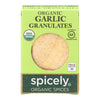 Spicely Organics - Organic Garlic Granulates - Case of 6 - 0.45 oz.