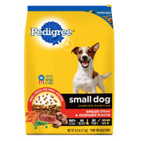 Dog Food, Dry, Small Dog, Grilled Steak and Vegetable Flavor, 3.5-Lb. (Pack of 4)