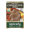 Spicely Organics - Organic Chinese 5 Spice Seasoning - Case of 6 - 0.4 oz.