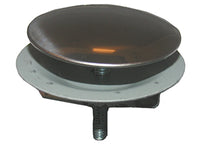 Sinkhole Cover With Wing Nut, Stainless Steel, 2-In.