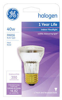 GE 40 W PAR16 Floodlight Halogen Bulb 350 lm Warm White (Pack of 6)