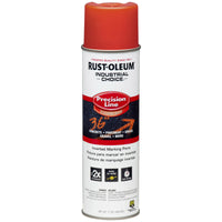 Rustoleum 1662-838 17 Oz Red Precision Line Inverted Marking Paint Spray (Pack of 12)