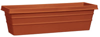 Akro Mils MSW30000E07 30" Terra Cotta Marina Box Planter (Pack of 6)