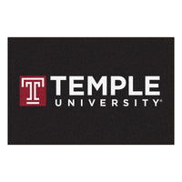 Temple University Black Rug - 19in. x 30in.