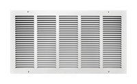 Tru Aire 12 in. H X 24 in. W 1-Way Powder Coat White Steel Return Air Grille