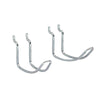 Crawford Zinc Plated Silver Steel 3 in. Peg Hooks 2 pk