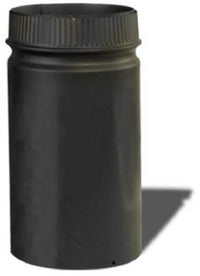 DSP Double Wall Stove Pipe, 8-Inch x 12-Inch Matte Black Finish