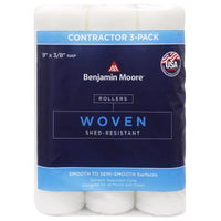 Benjamin Moore Woven 9 in. W X 3/8 in. Regular Roller 3 pk