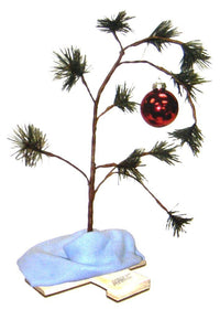 ProductWorks 18-Inch Peanuts Charlie Brown Christmas Tree with Linus Blanket