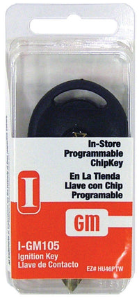 Hy-Ko  Transponder Key  Automotive  Chipkey  Single sided For For GM