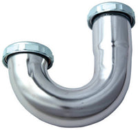 Lavatory Drain J Bend, Tube Slip Joint, 1-1/4-In. O.D.