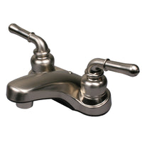 Ultra Faucets Non-Metallic Brushed Nickel Centerset Bathroom Sink Faucet 4 in.