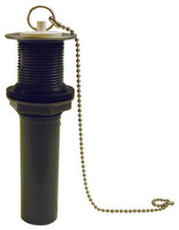 PVC Pull Out Plug With Chain & Stopper, 1-1/4 x 5-In.