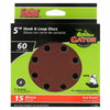 Gator 5 in. Aluminum Oxide Hook and Loop Sanding Disc 60 Grit Coarse 15 pk