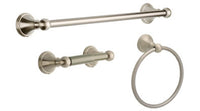 Crestfield Collection Bath Hardware Set, Satin Nickel, 3-Pc.