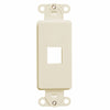 Leviton Light Almond 1 gang Plastic Decora Wall Plate 1 pk