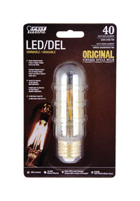 FEIT Electric  Vintage Style  T10  E26 (Medium)  LED Bulb  Soft White  40 Watt Equivalence 1 pk