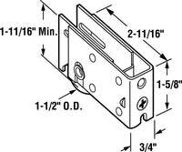 Prime-Line Roller Assembly 3/4" X 2-11/16" L X 1-5/8" H Adj Stl