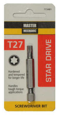 Torx 27 Screwdriver Bit, 2-In. (Pack of 6)