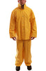 PVC on Polyester Rainwear .35-Mm Suit, Yellow, XL