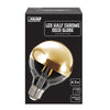 Feit Electric Deco Globe G25 E26 (Medium) Filament LED Bulb Soft White 40 Watt Equivalence 1 pk