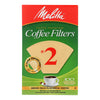 Melitta 622752 #2 Natural Brown Cone Coffee Filters 100 Count