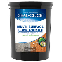 Seal-Once  Flat  Clear  Water-Based  Multi-Surface Sealer  5 gal.