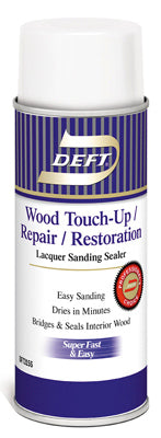 Deft Wood Touch-up / Repair / Restoration Smooth Clear Water-Based Acrylic Lacquer Sanding Sealer (Pack of 6)