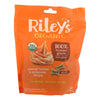 Riley's Organics Organic Dog Treats, Peanut Butter & Molasses Recipe, Small  - Case of 6 - 5 OZ