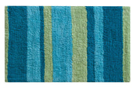 Interdesign Bath Rug 100% Cotton 32" X 20" Blue