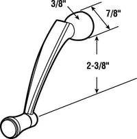 Prime-Line Window Crank 3/8" Die-Cast Carded