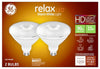 GE Lighting 45249 15 Watt E26 PAR38 Warm White LED Dimmable Relax HD Light Bulbs 2 Count