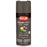 COLORmaxx Spray Paint, Coffee Bean, Matte, 12-oz.