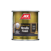 Ace Artistic Finishes Metallic Gold Plate Solvent-based Paint Interior 691 g/L 0.5 pt (Pack of 6)