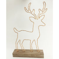 Gerson  Deer  LED Christmas Decoration  Metal  1 each