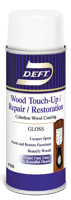 Deft Wood Touch-Up / Repair / Restoration Gloss Clear Water-Based Acrylic Finish and Sealer 11.5 oz. (Pack of 6)