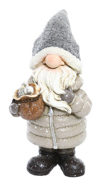 Winter Gnom Statue13.75" (Pack of 4)