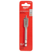 Milwaukee  5/8 in. Dia. x 4.5 in. L Flat Boring  Auger Bit  Carbon Steel  1 pc.