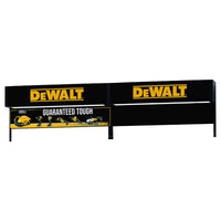 Retail First Inc 49 in. H X 12 in. W X 2 in. L Multicolored DeWalt Header Kit Acrylic