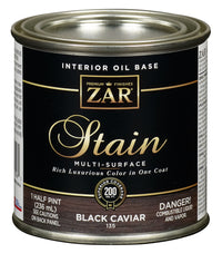 Zar 13506 1 Half Pint Black Caviar Interior Oil Base Stain