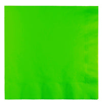 Creative Converting 803123B 5" Lime Green 2-Ply Beverage Napkins 50 Count                                                                             