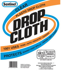 Gam DC90295 Sentinel® Clear Plastic Drop Cloths                                                                                                       