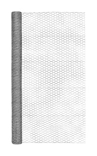 Garden Zone  60 in. H x 50 ft. L 20 Ga. Silver  Poultry Netting