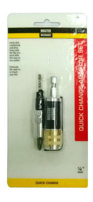 Drill & Countersink Adaptor Set, Quick-Change,