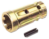 PTO Adapter, Forged, Yellow Zinc-Plated, 1-1/8 x 1-3/8-In.