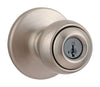 Kwikset  Polo  Satin Nickel  Entry Knobs  ANSI/BHMA Grade 3  1-3/4 in.